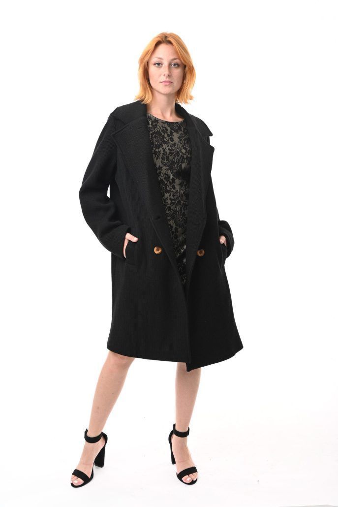 OverSized Παλτό Σταυρωτό POP & DOLL (B.L5133)